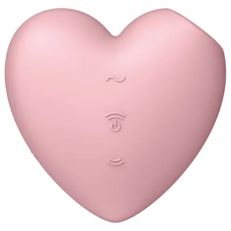 Cutie Heart Estimulador y Vibrador Rosa | Satisfyer