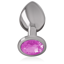 INTENSE - PLUG ANAL METAL ALUMINIO CON CRISTAL ROSA TALLA M INTENSE ANAL TOYS 2
