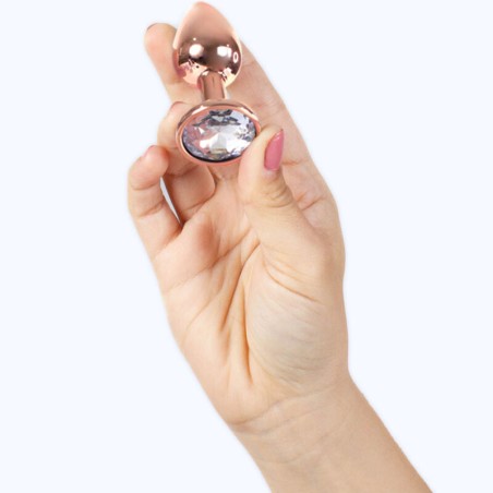 SECRETPLAY - METAL BUTT PLUG ORO ROSA TALLA S 7 CM SECRETPLAY TOYS