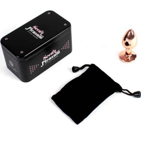 SECRETPLAY - METAL BUTT PLUG ORO ROSA TALLA S 7 CM SECRETPLAY TOYS