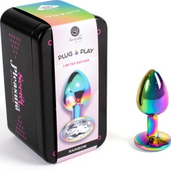 SECRETPLAY - METAL BUTT PLUG MULTICOLOR TALLA S 7 CM SECRETPLAY TOYS 2