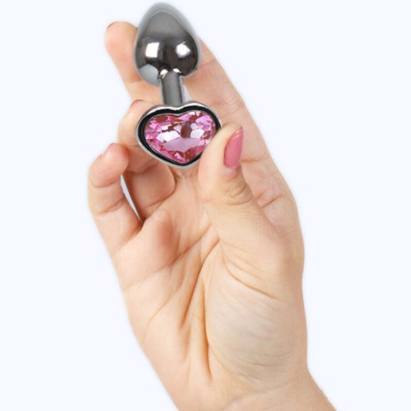 SECRETPLAY - METAL BUTT PLUG CORAZÓN FUCSIA TALLA S 7 CM SECRETPLAY TOYS