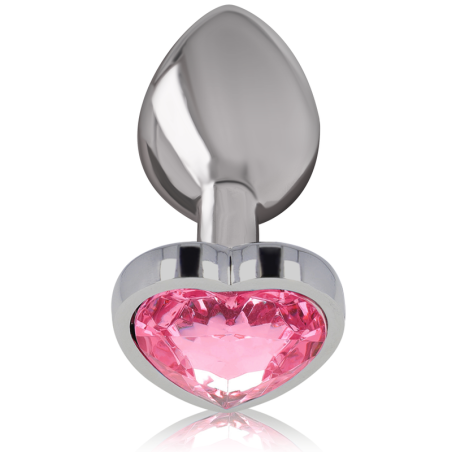 INTENSE - PLUG ANAL METAL ALUMINIO CORAZÓN ROSA TALLA S INTENSE ANAL TOYS