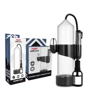 Bomba Erección RX7 Transparente con Vibrador | Pump Addicted