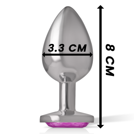 INTENSE - PLUG ANAL METAL ALUMINIO CORAZÓN ROSA TALLA M INTENSE ANAL TOYS