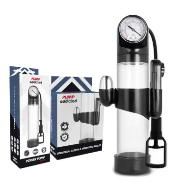 Bomba Erección RX9 Transparente con Vibrador | Pump Addicted