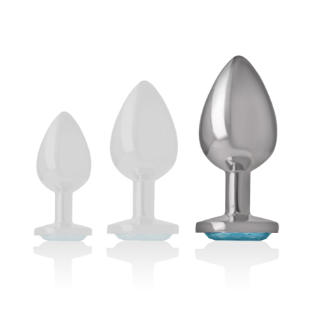 INTENSE - PLUG ANAL METAL ALUMINIO CORAZÓN AZUL TALLA L INTENSE ANAL TOYS
