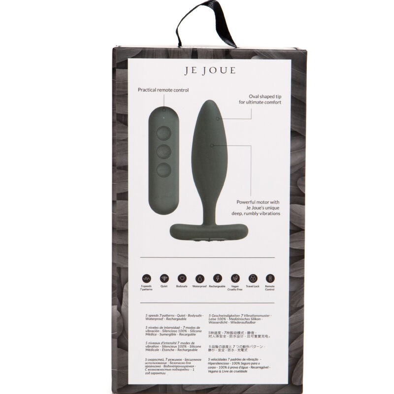 JE JOUE - VESTA PLUG ANAL VIBRADOR NEGRO 