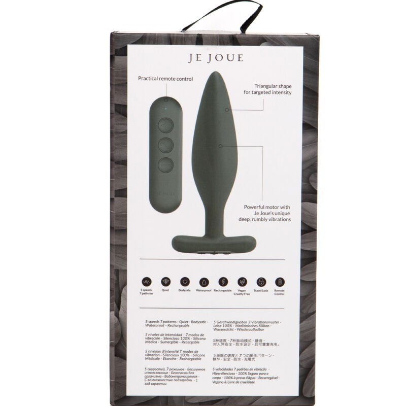 JE JOUE - EGON PLUG ANAL VIBRADOR NEGRO 