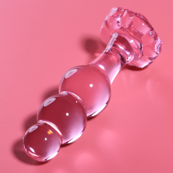 NEBULA SERIES BY IBIZA - MODELO 1 PLUG CRISTAL ROSA 10.5 CM -O- 3 CM NEBULA SERIES BY IBIZA 2