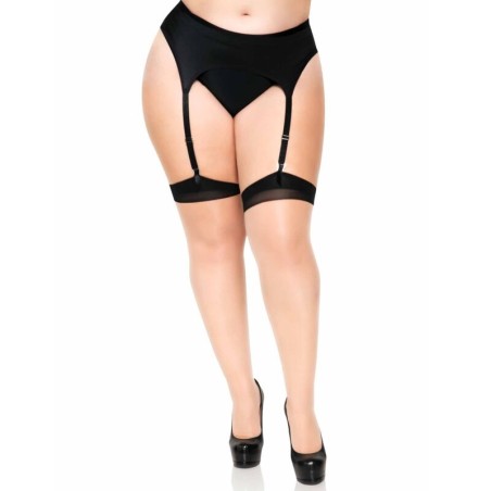 LEG AVENUE - MEDIAS NUDE CON TACON CUBANO Y COSTURA TRASERA PLUS LEG AVENUE HOSIERY