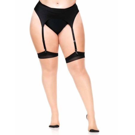 LEG AVENUE - MEDIAS NUDE CON TACON CUBANO Y COSTURA TRASERA PLUS LEG AVENUE HOSIERY