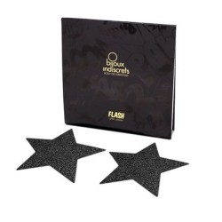 BIJOUX - INDISCRETS PEZONERAS FLASH ESTRELLA NEGRO BIJOUX FLASH COLLECTION 2