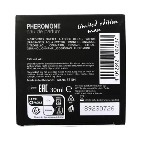 Pheromone Perfume Dubai Edición Limitada Hombre 30 ml | HOT