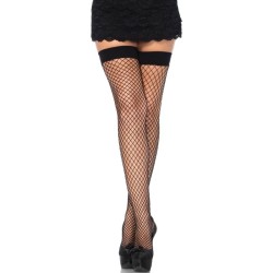 LEG AVENUE - MEDIAS EN RED NEGRAS TALLA ÚNICA LEG AVENUE HOSIERY