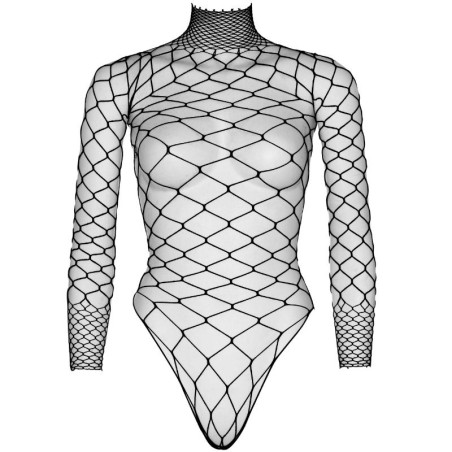 LEG AVENUE - TEDDY CUERPO DE RED MANGA LARGA NEGRO S/M LEG AVENUE BODYSTOCKINGS
