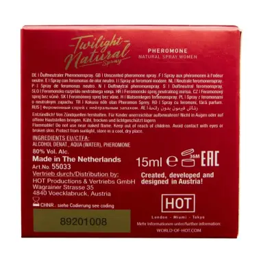 Twilight Natural con Feromonas Mujer 15 ml | HOT