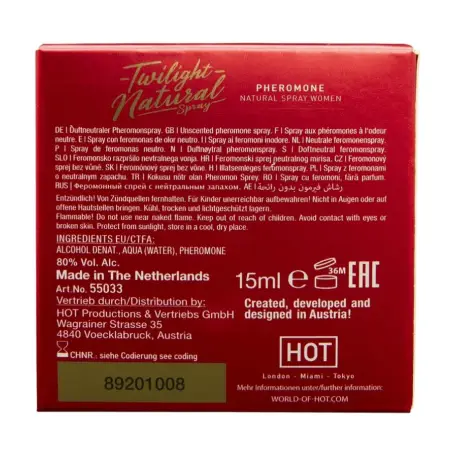 Twilight Natural con Feromonas Mujer 15 ml | HOT