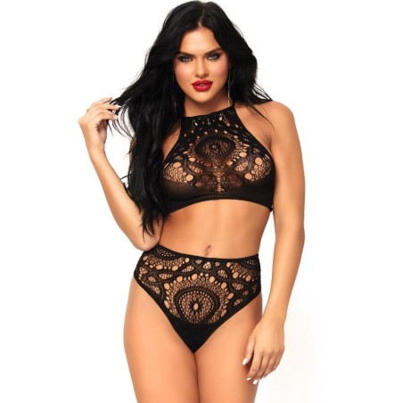 LEG AVENUE - SET 2 PIEZAS TOP Y PANTIES M/L LEG AVENUE SETS