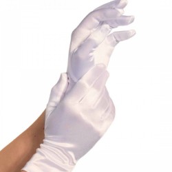 LEG AVENUE - GUANTES SATIN BLANCO LEG AVENUE ACCESSORIES