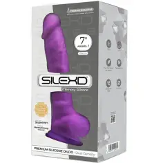 SILEXD - MODELO 1 PENE REALÍSTICO SILICONA PREMIUM SILEXPAN VIOLETA 17.5 CM 2