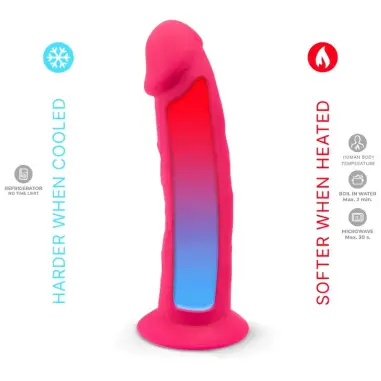 Modelo 2 Pene Realístico Silicona Premium Silexpan Fucsia