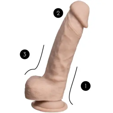 Modelo 1 Real Skin Pene Realístico Termo Reactivo 17.8 cm