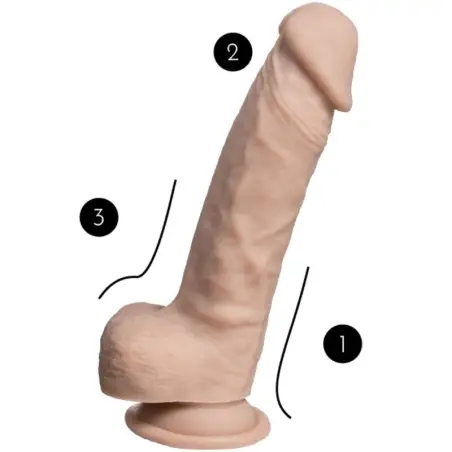 Modelo 1 Real Skin Pene Realístico Termo Reactivo 17.8 cm