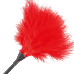 DARKNESS - PLUMA ESTIMULADORA ROJO 42CM DARKNESS SENSATIONS 2