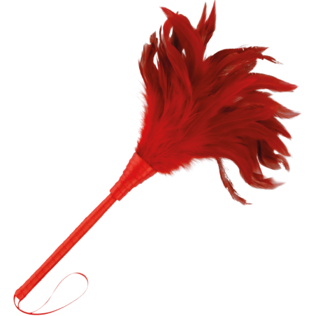 DARKNESS - PLUMA ESTIMULADORA ROJO 24CM DARKNESS SENSATIONS