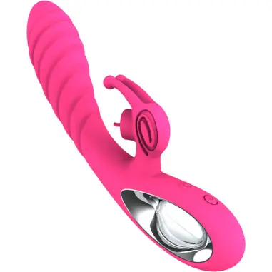 Vicky Vibrador Rabbit con Lengua Pull Ring Fucsia | Armony