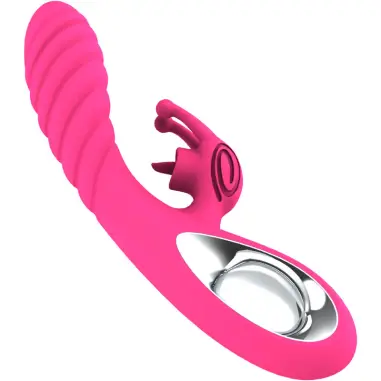 Vicky Vibrador Rabbit con Lengua Pull Ring Fucsia | Armony