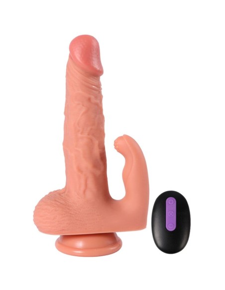 SHEQU - HAYDEN DILDO Y ESTIMULADOR DE CLÍTORIS CON VIBRACIÓN Y CONTROL REMOTO 16 CM 