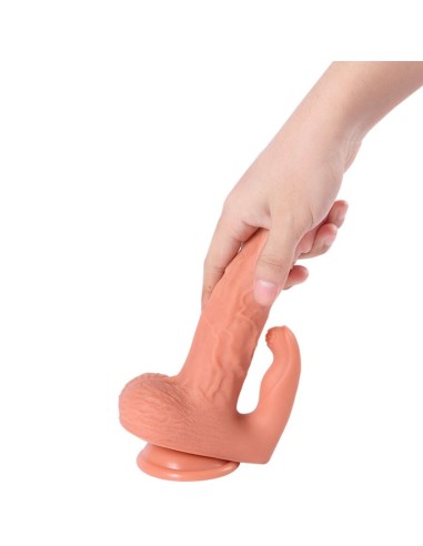SHEQU - HAYDEN DILDO Y ESTIMULADOR DE CLÍTORIS CON VIBRACIÓN Y CONTROL REMOTO 16 CM 
