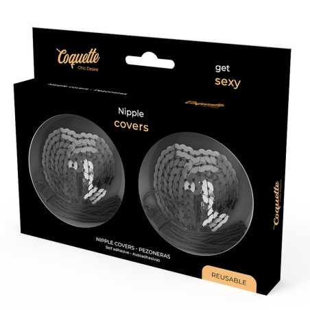 COQUETTE CHIC DESIRE - CUBRE PEZONES NEGRO LENTEJUELAS COQUETTE ACCESSORIES