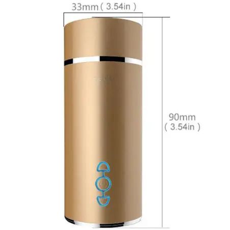 Masturbador Vibrador Vagina Dorado - Tacto Realista | Armony