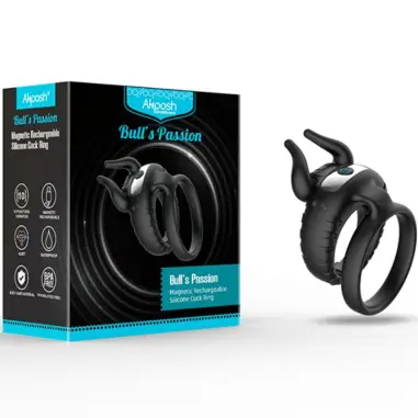 Bull's Pasion Anillo Vibrador 10 Velocidades Negro | Armony