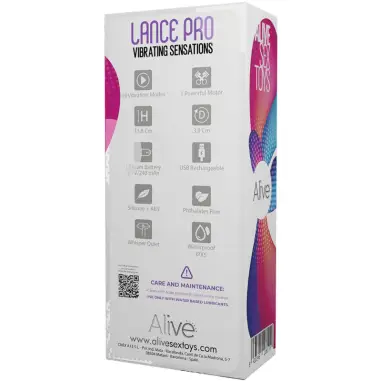 Lance Pro Estimulador & Vibrador Anal Rosa | Alive