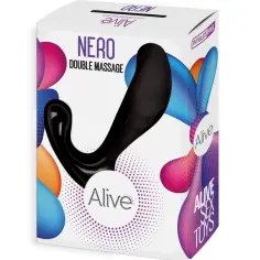 ALIVE - NERO DOBLE MASAJEADOR ANAL & PROSTÁTICO 2