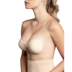 BYE-BRA - SUJETADOR INVISIBLE BEIGE COPA B BYE BRA - BRAS