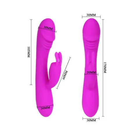 Smart Vibrador con Rabbit 30 Modos Hunter | Pretty Love