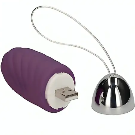 Jiuuy Huevo Vibrador Granular Control Remoto Violeta