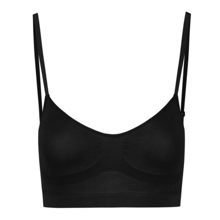 BYE-BRA - MEDIUM CONTROL SUJETADOR SIN COSTURAS NEGRO TALLA L BYE BRA - BRAS