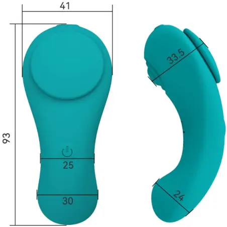 Pleasure Panty Vibrador Control Remoto 3 Velocidades Verde