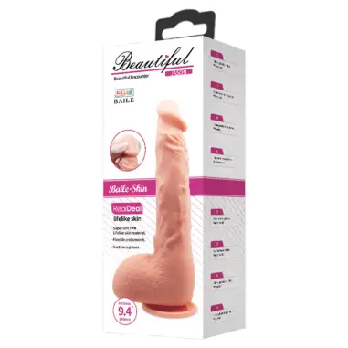 Baile Dildo Realístico Jason Natural 24 cm - Punto G