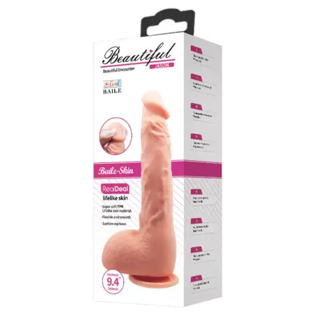 Baile Dildo Realístico Jason Natural 24 cm - Punto G