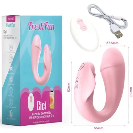 Freshfun Cici Vibrador Strap-On Control Remoto y APP