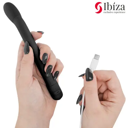 Vibrador de Punto G con Vibración Negro - Recargable | Ibiza