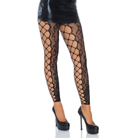 LEG AVENUE - FOOTLESS CROTHLESS TIGHTS ONE SIZE LEG AVENUE HOSIERY