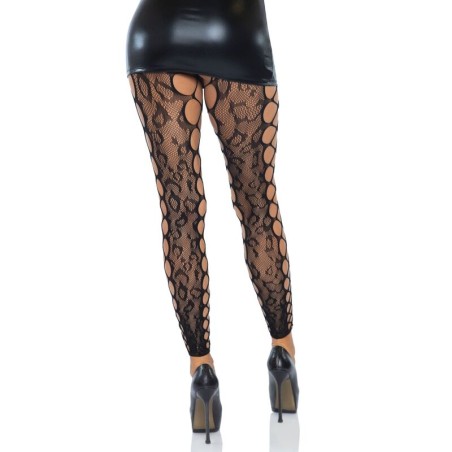 LEG AVENUE - FOOTLESS CROTHLESS TIGHTS ONE SIZE LEG AVENUE HOSIERY